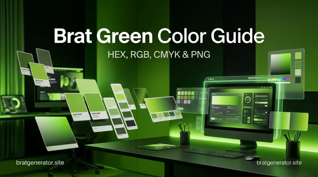 Brat Green Color Guide (HEX, RGB, CMYK, PNG)