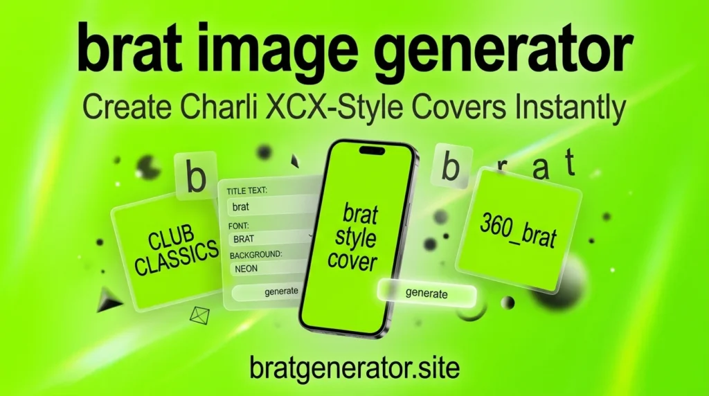 Brat Image Generator with Charli XCX-Style